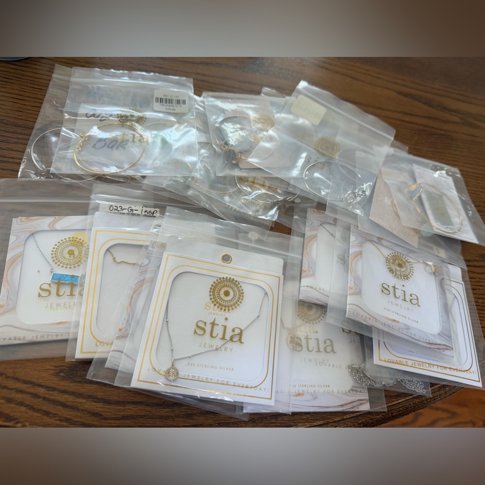 21 NWT Sterling Silver & Vermeil STIA Necklaces & Bracelets Orig $39-45